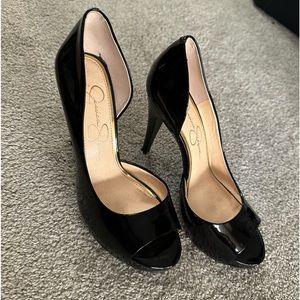 Jessica Simpson peep toe heels